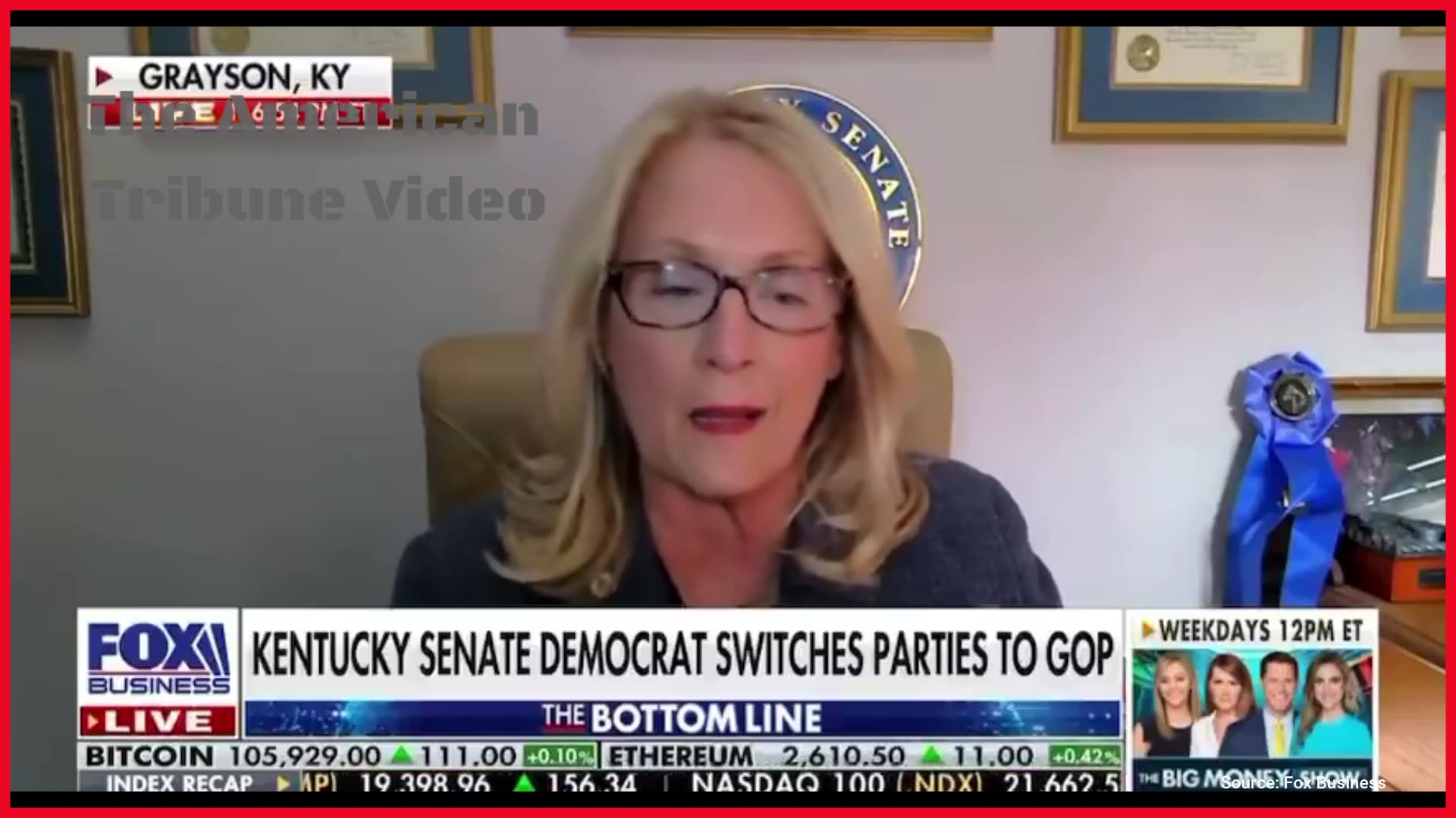 Watch: Longtime Purple State Democrat Senator Leaves Party, Joins the GOP