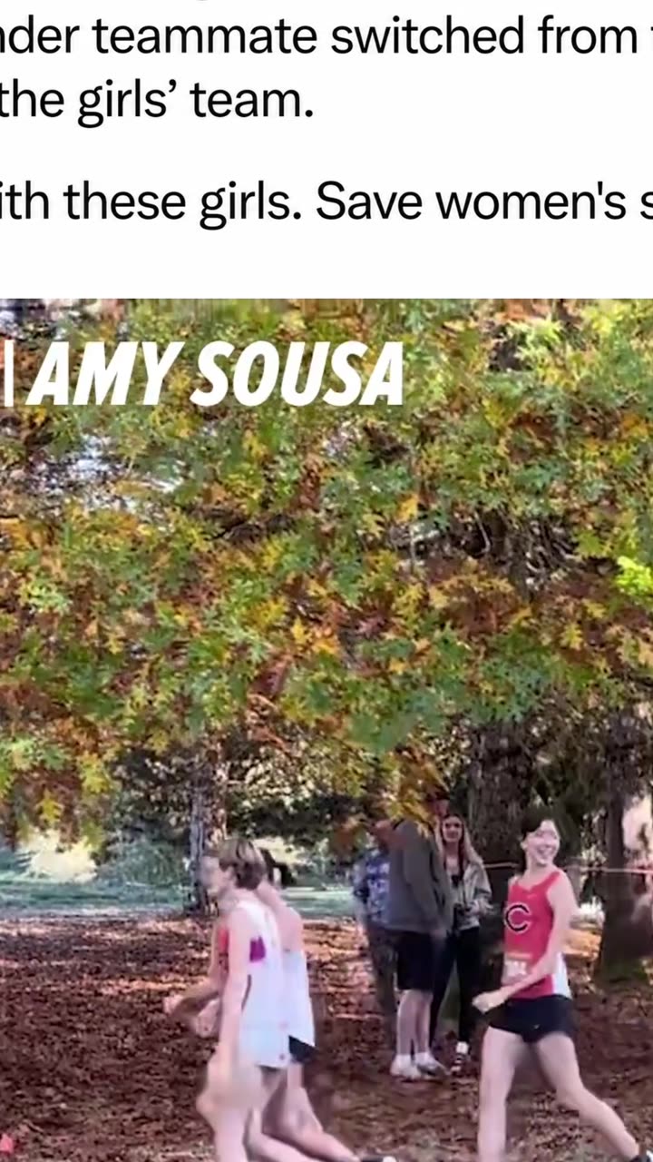 Cross country runners PROTEST TRANSGENDER thumbnail