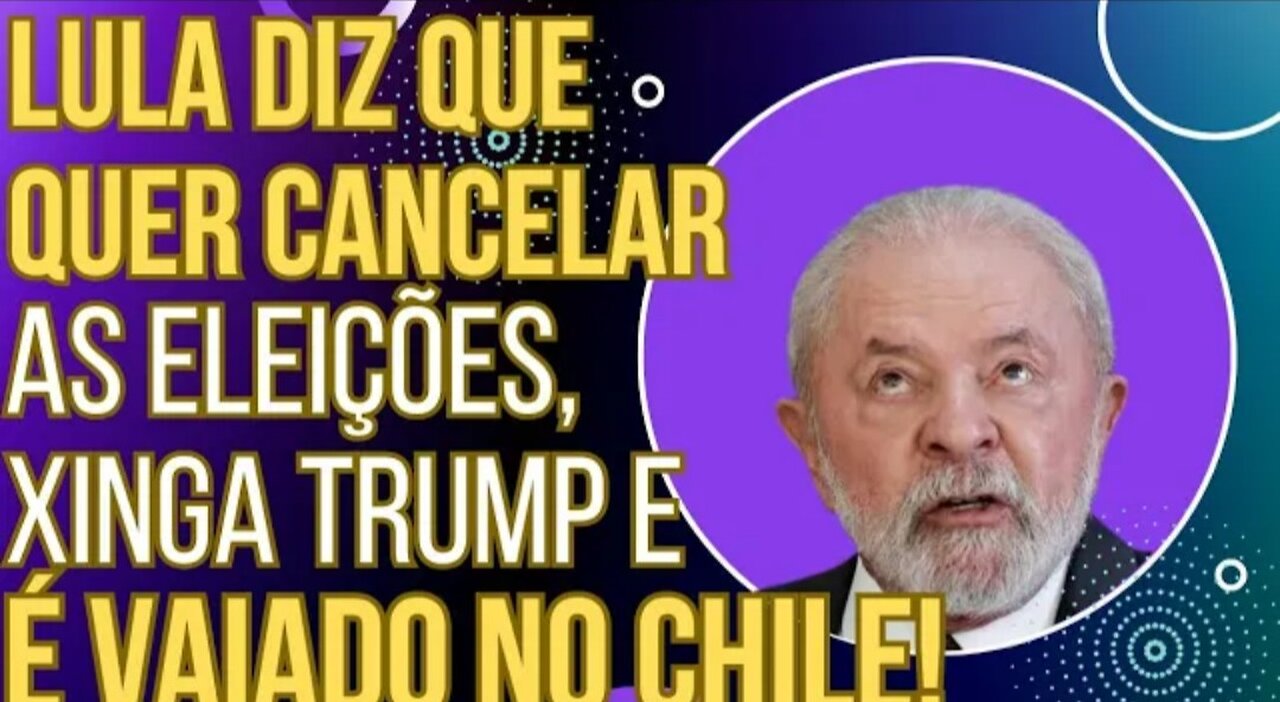 PODE RIR- Lula diz que quer acabar com as eleições, xinga Trump e toma vaia _HD