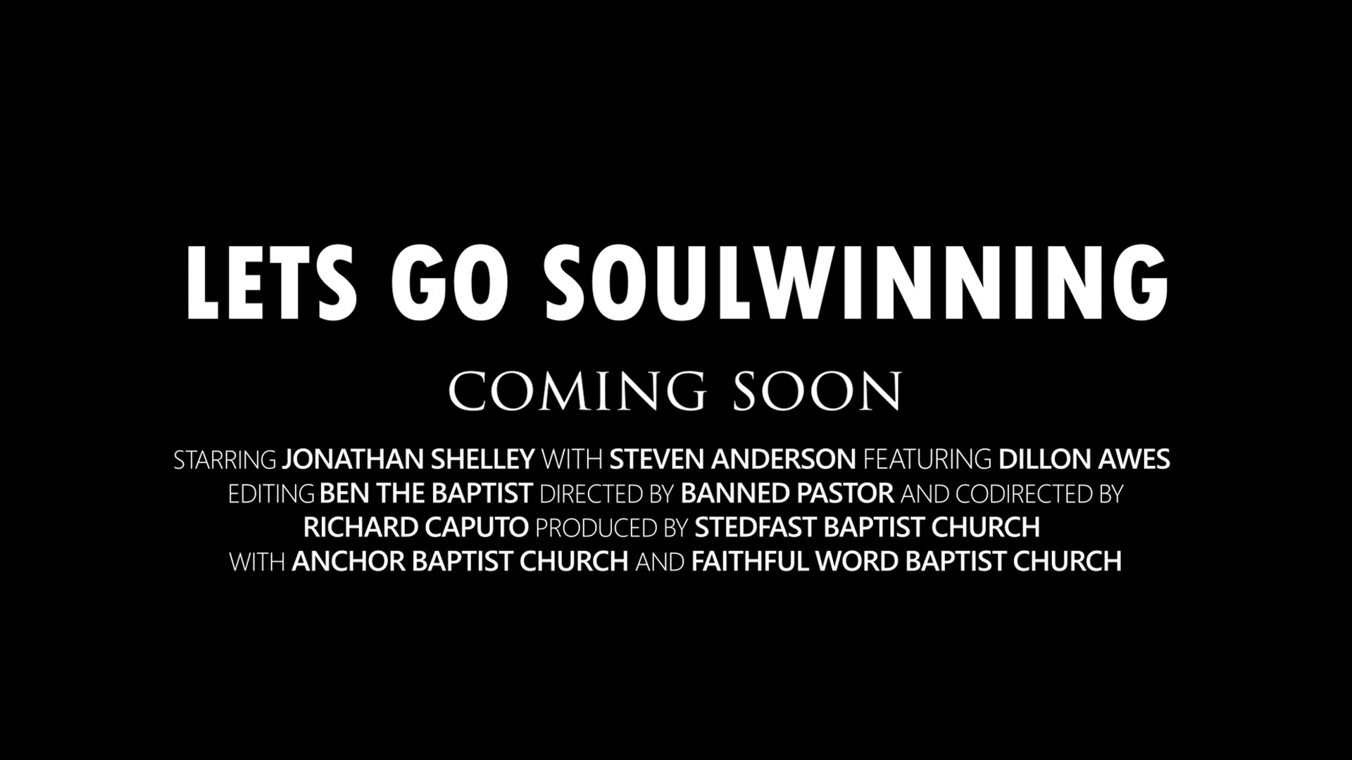 Lets Go Soulwinning! New Documentary Promo!