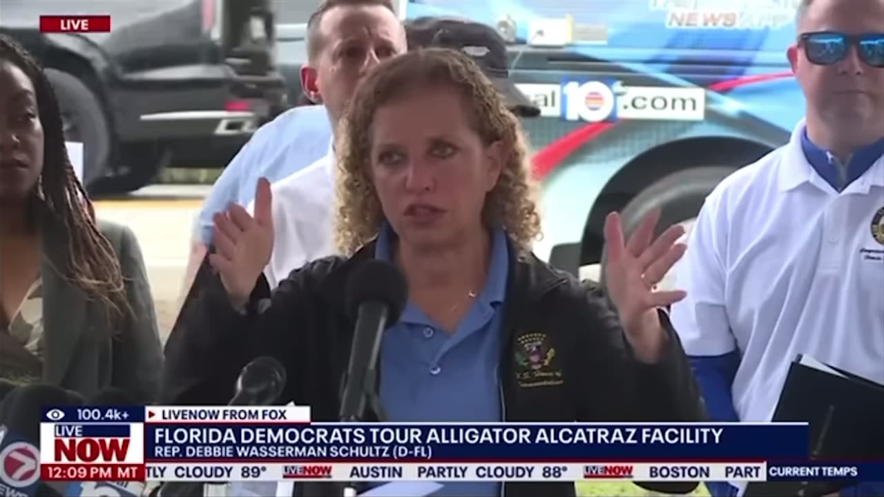 Debbie Wasserman Schultz Says Alligator Alcatraz Inmates Brush Their Teeth Where They Poop