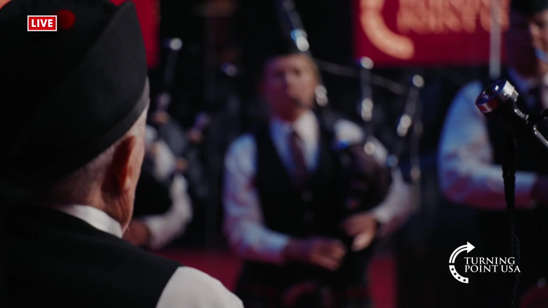EMOTIONAL: BAGPIPES PLAY AMAZING GRACE FOR CHARLIE KIRK