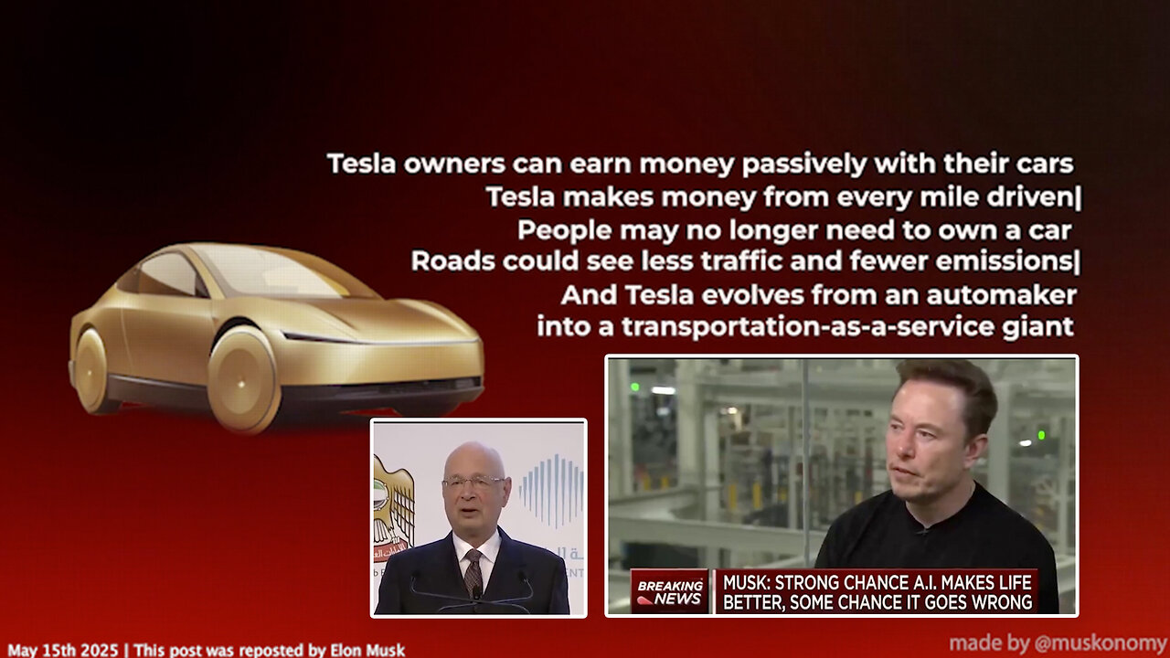 Elon Musk | I Think Tesla Will Have a ChatGPT Moment. Suddenly 3 Million Cars Will Be Able to Drive Themselves w/ No One. (5/16/2023) + Since 2016 Every Tesla Has Shipped w/ Hardware for Self-Driving | Uber Without Drivers?