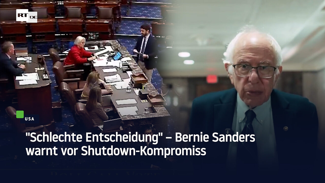 Schlechte Entscheidung – Bernie Sanders warnt vor Shutdown-Kompromiss