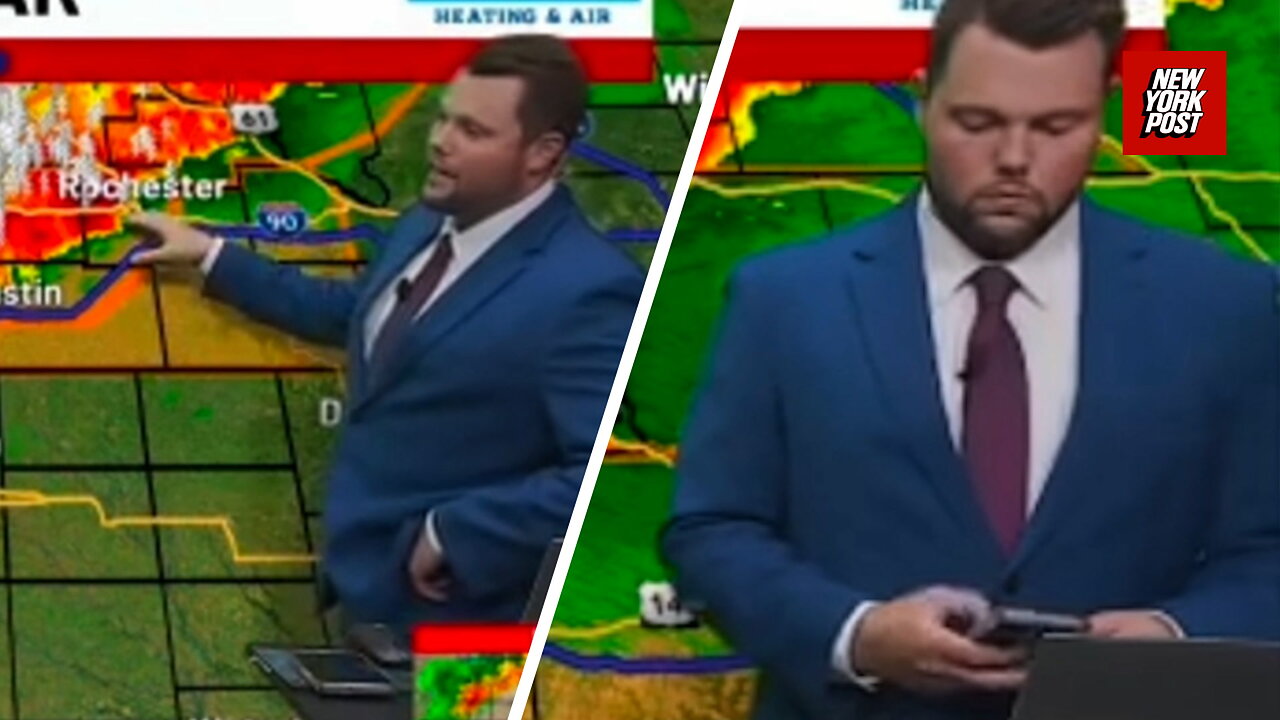 Minnesota meteorologist Nick Jansen blasted for texting wife during severe weather report: Unprofessional