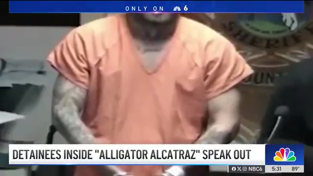 Illegal housed at Alligator Alcatraz says the mosquitoes are THE SIZE OF ELEPHANTS