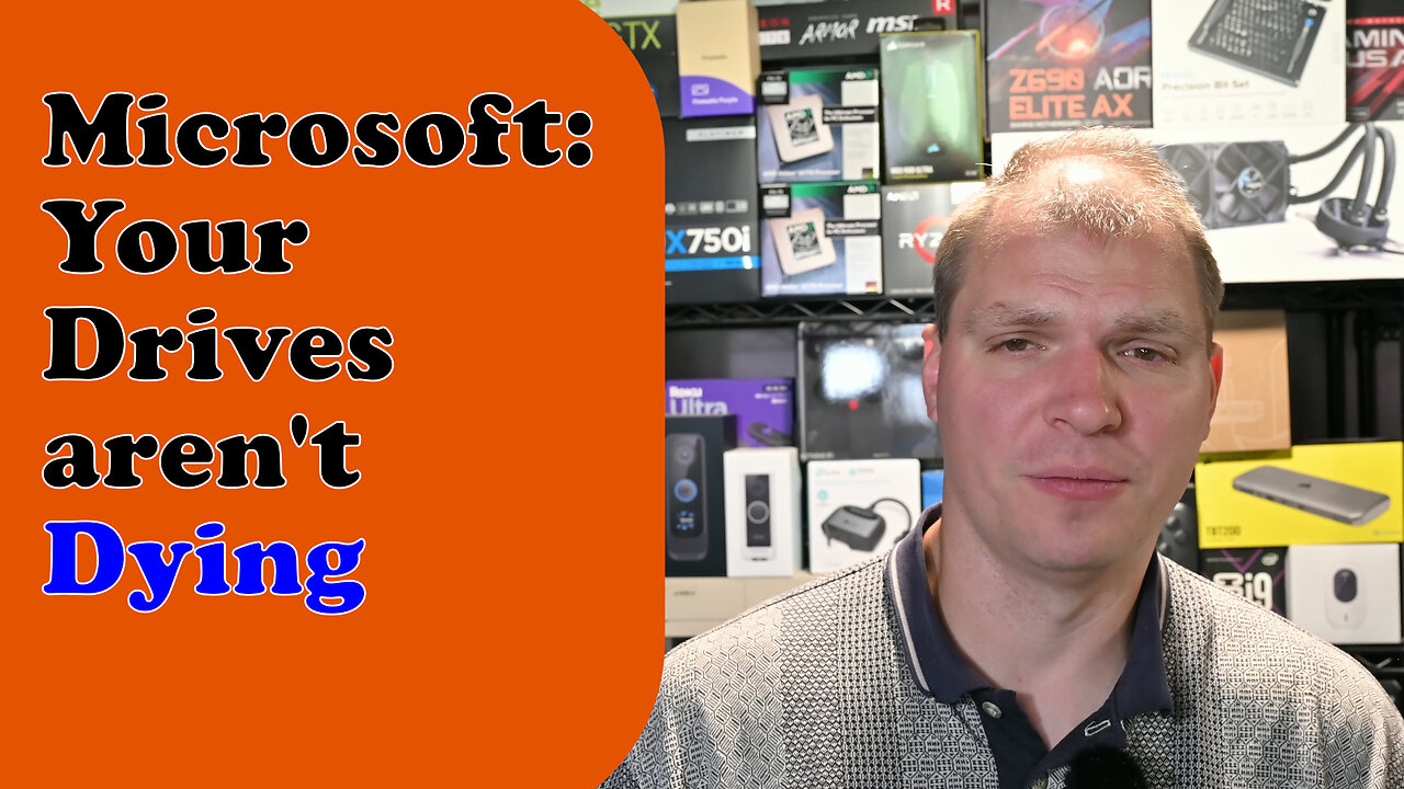 Tony Tech Topics - Microsoft: Your Drives arent Dying
