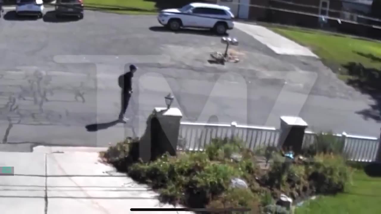 NEW: CCTV shows Charlie Kirks killer walking toward campus
