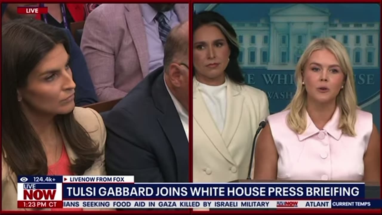 Karoline Leavitt DESTROYS CNNs Kaitlan Collins In Briefing with DNI gabbard