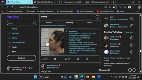 Tyler Robinson Caught After Charlie Kirk Assassination