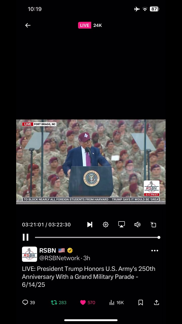 Trump at Fort Bragg