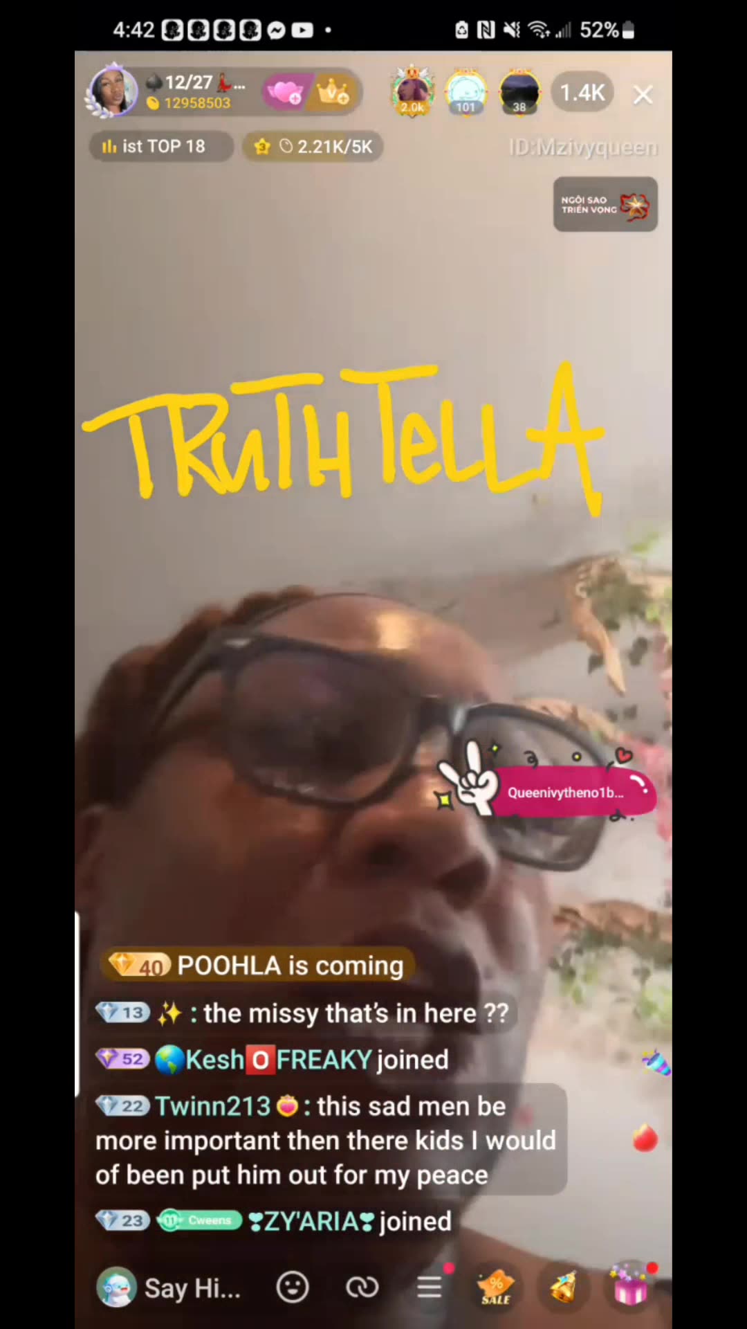 QUEENIVY ARGUING WITH HER BOYFRIEND WHOSE TRYING TO GET OUT THE CRIB WITHOUT HER PT. 1
