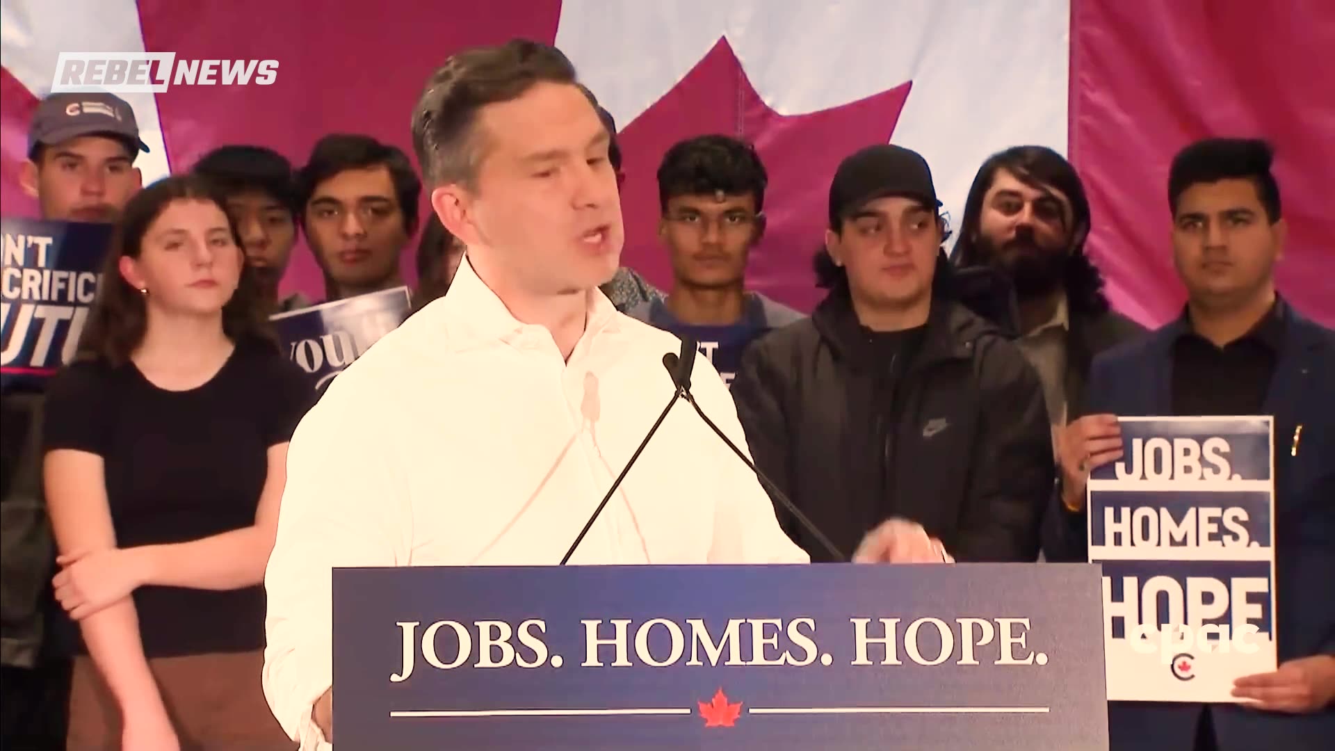 RAW: Poilievre rips into Liberals at Conservatives No More Sacrifices youth rally