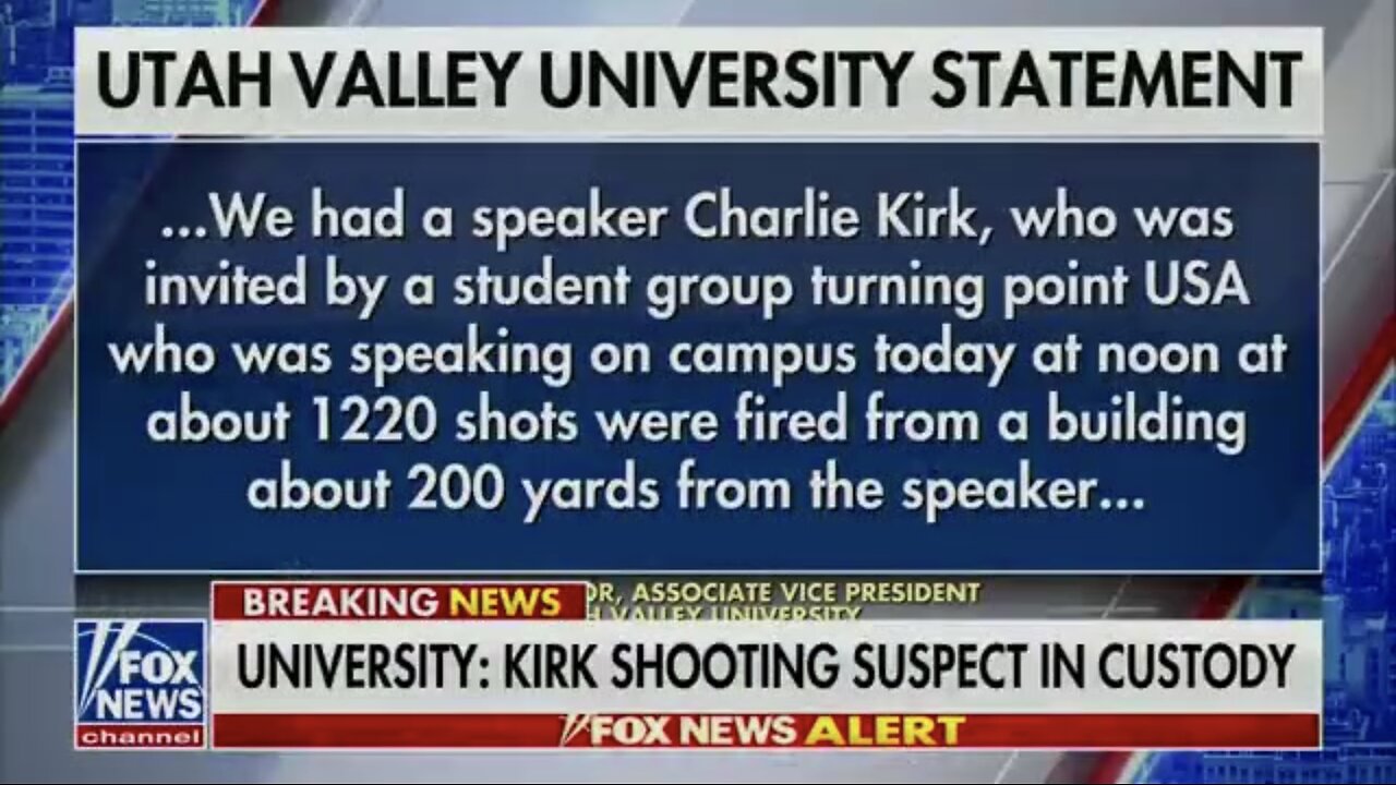 SHOTS FIRED FROM A BUILDING🎪👨💼🏫TARGETED CHARLIE KIRK🎪👨💼🏫🥷💫