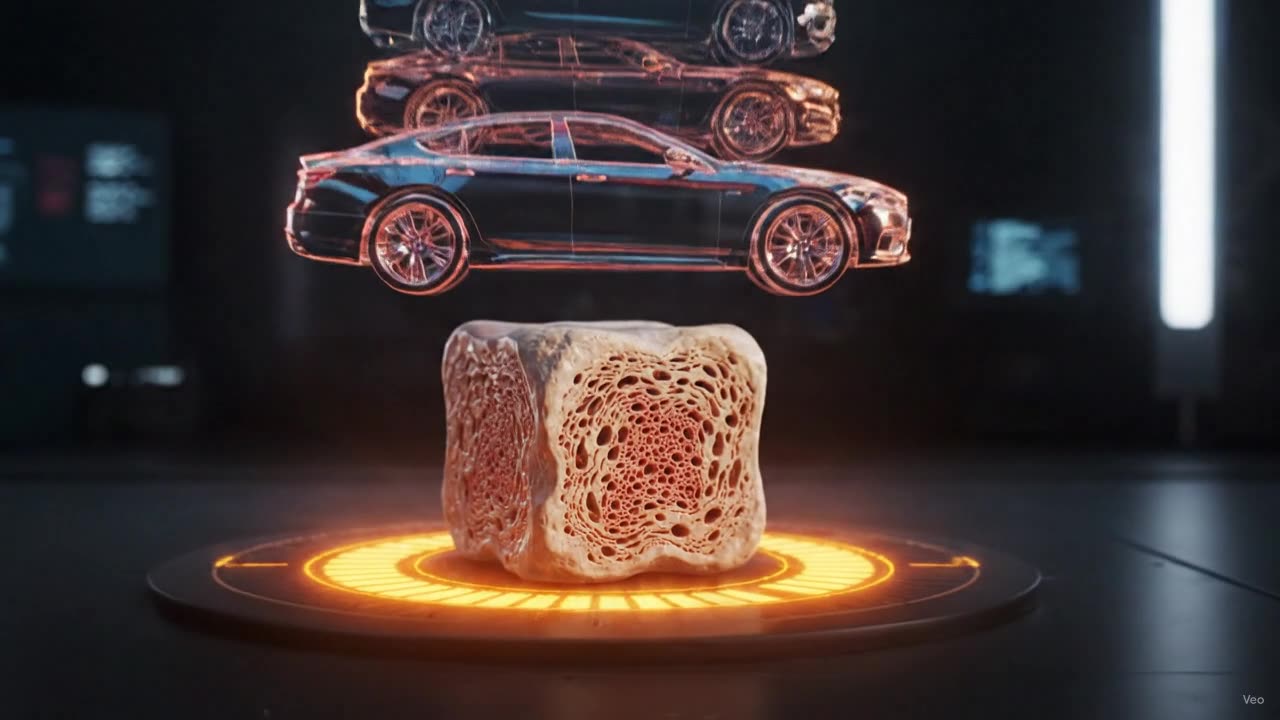 A Cubic Inch Of Bone Can Hold The Weight Of 5 Cars