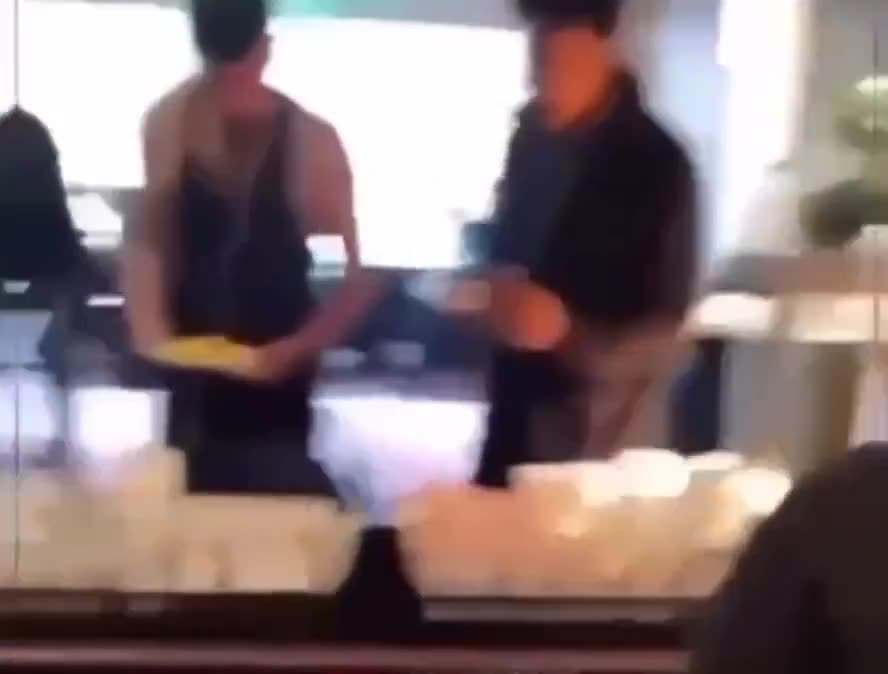Illegals enjoying buffets paid by the British tax payers