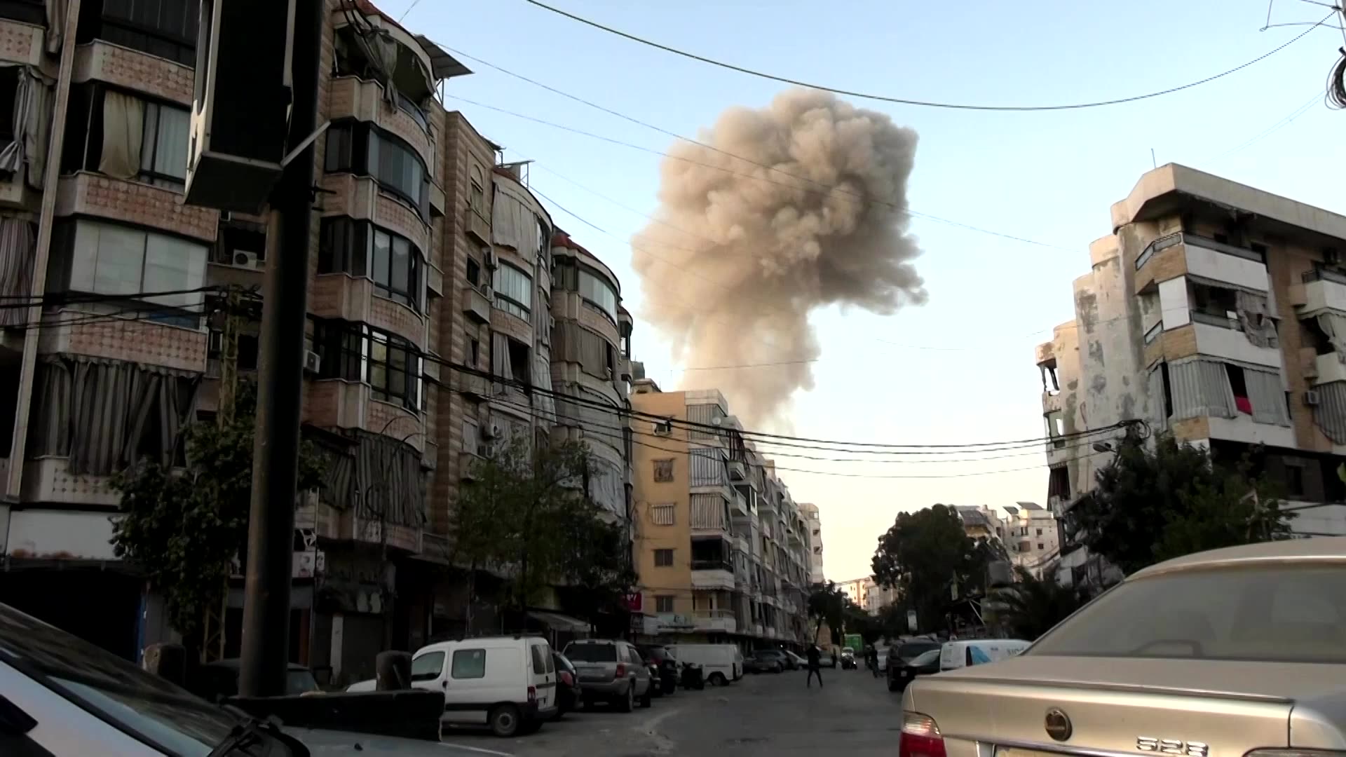 Smoke billows over southern Beirut after Israeli strike