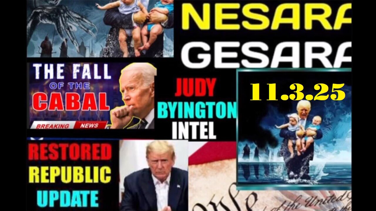 Judy Byington: Special Intel Report 11/3/25: Emergency Broadcast!