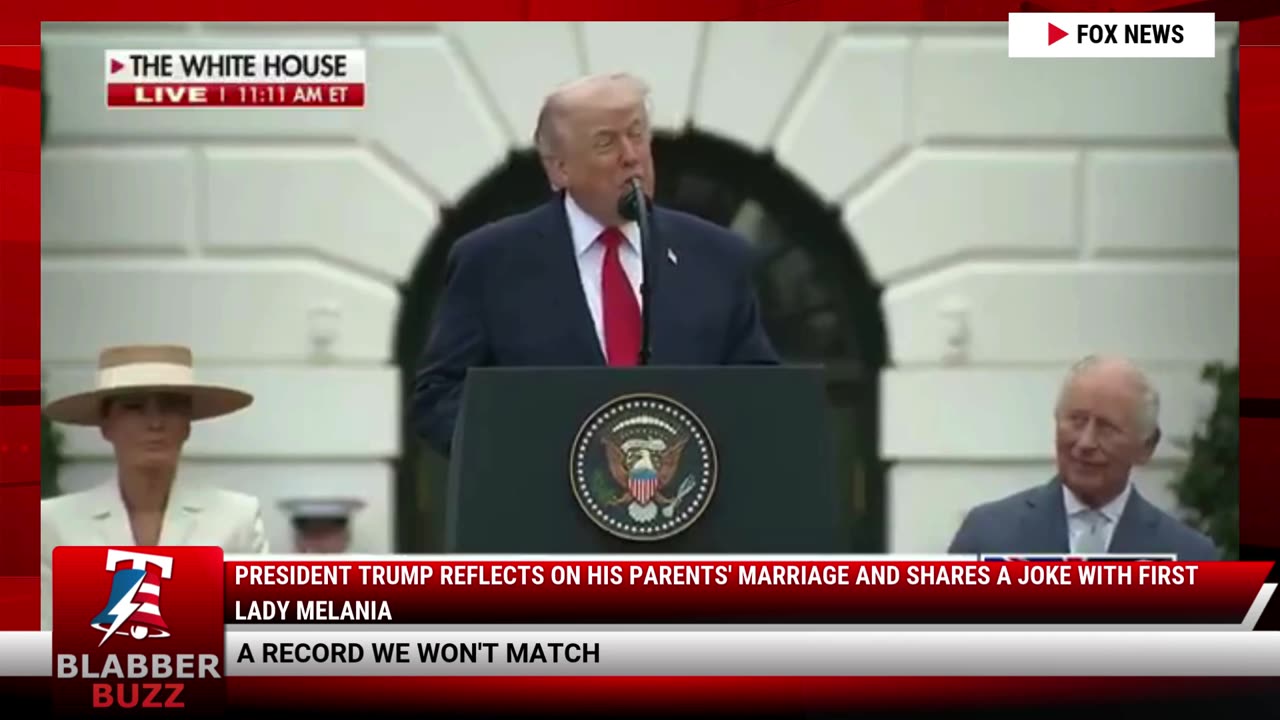 President Trump Reflects On His Parents' Marriage And Shares A Joke with First Lady Melania