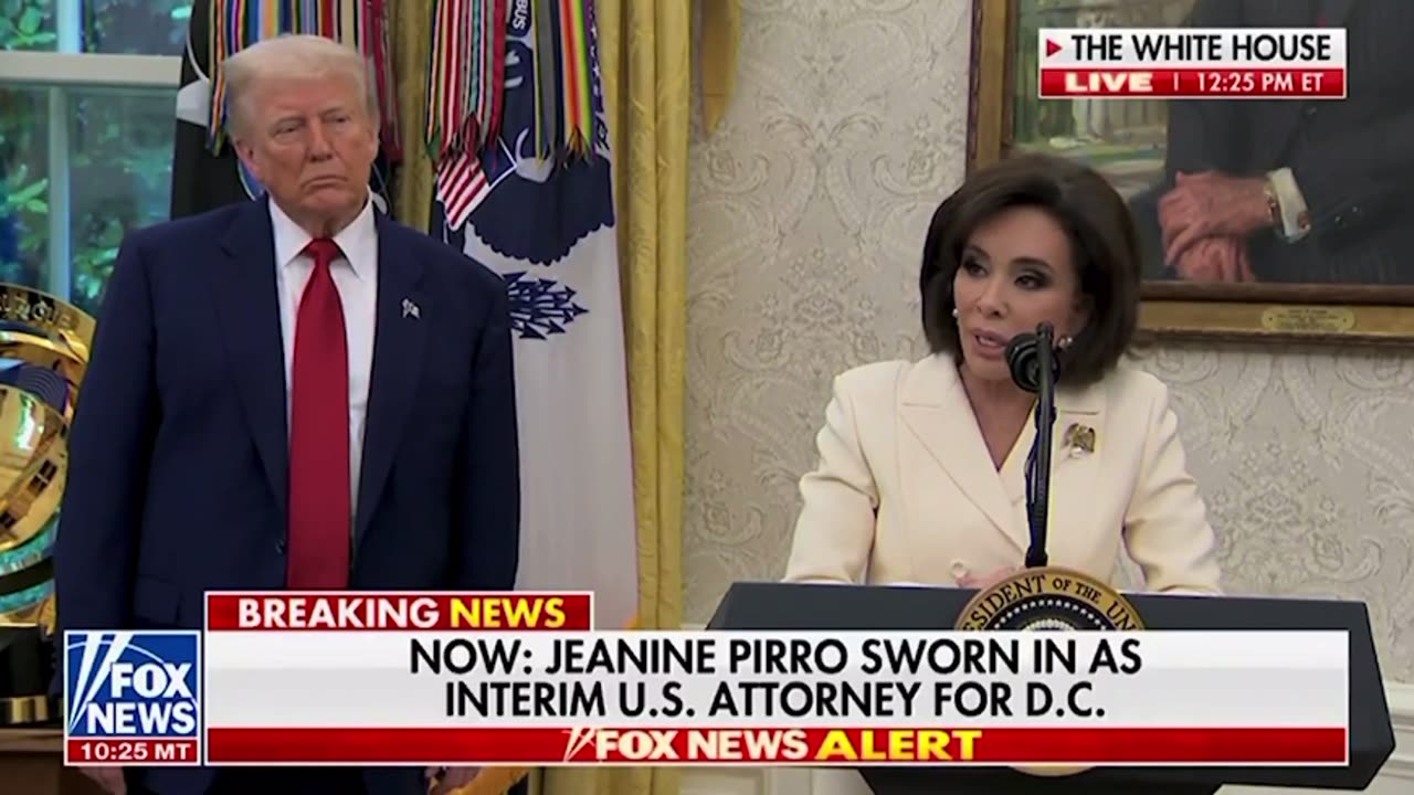 Jeanine Pirro Sworn in as Interim US Attorney for DC, Announces No More Mercy for Criminals