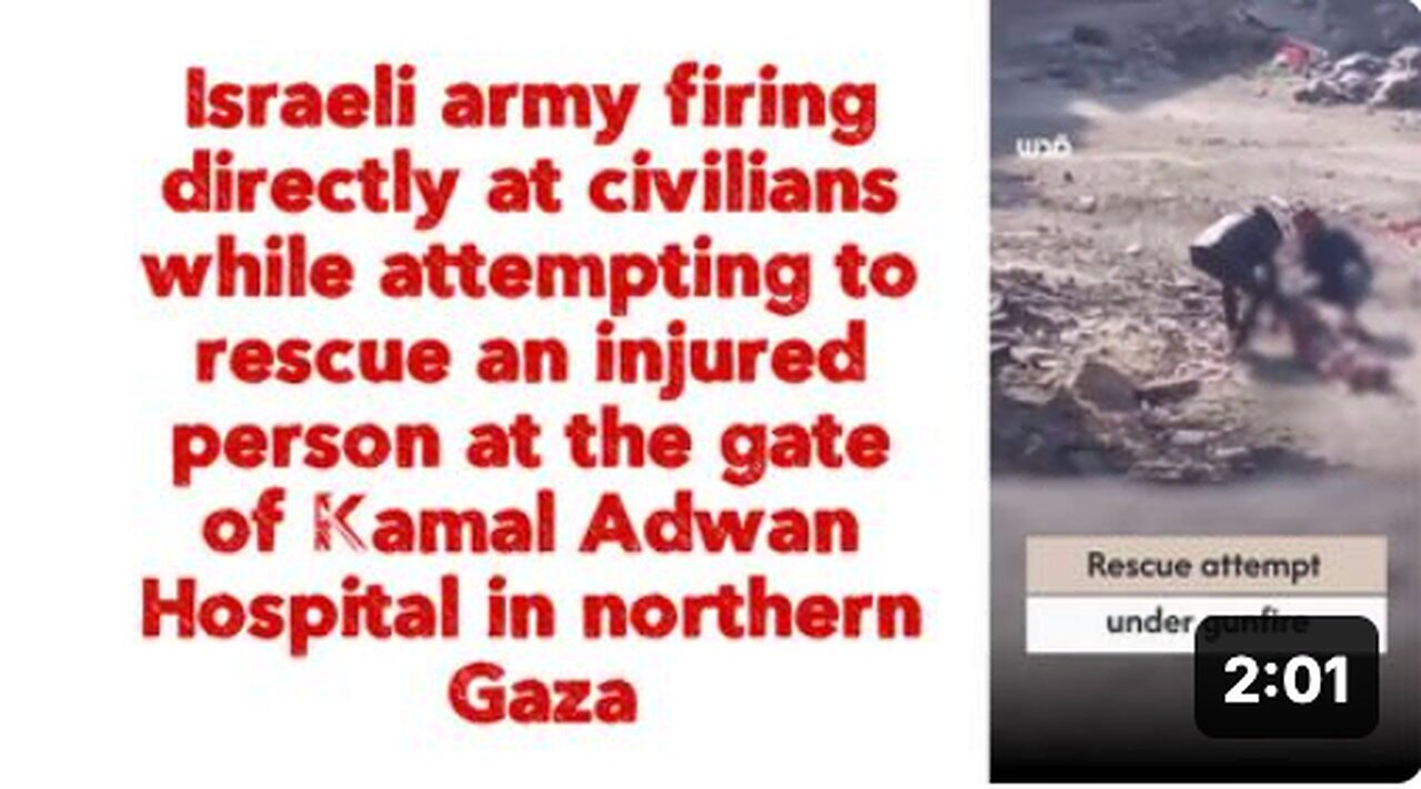 Israeli Military Accused of Targeting Civilians During Injured Persons Rescue Attempt
