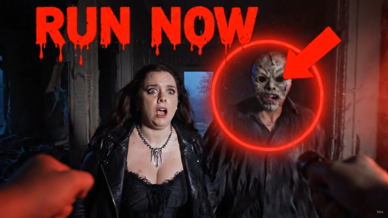 🔥 She Heard Footsteps Behind Her 😨 Ultra Realistic Horror Girl • AI Slasher Movie