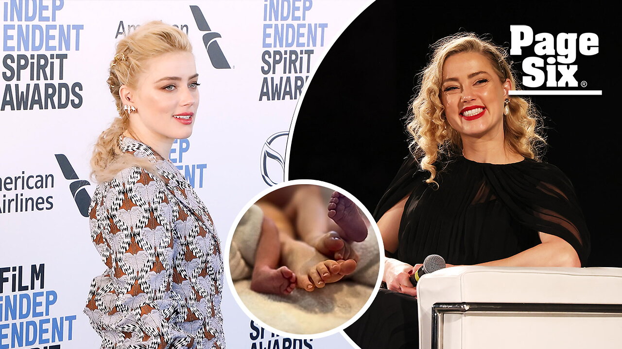 Amber Heard welcomes twins, Agnes and Ocean, after fertility challenges