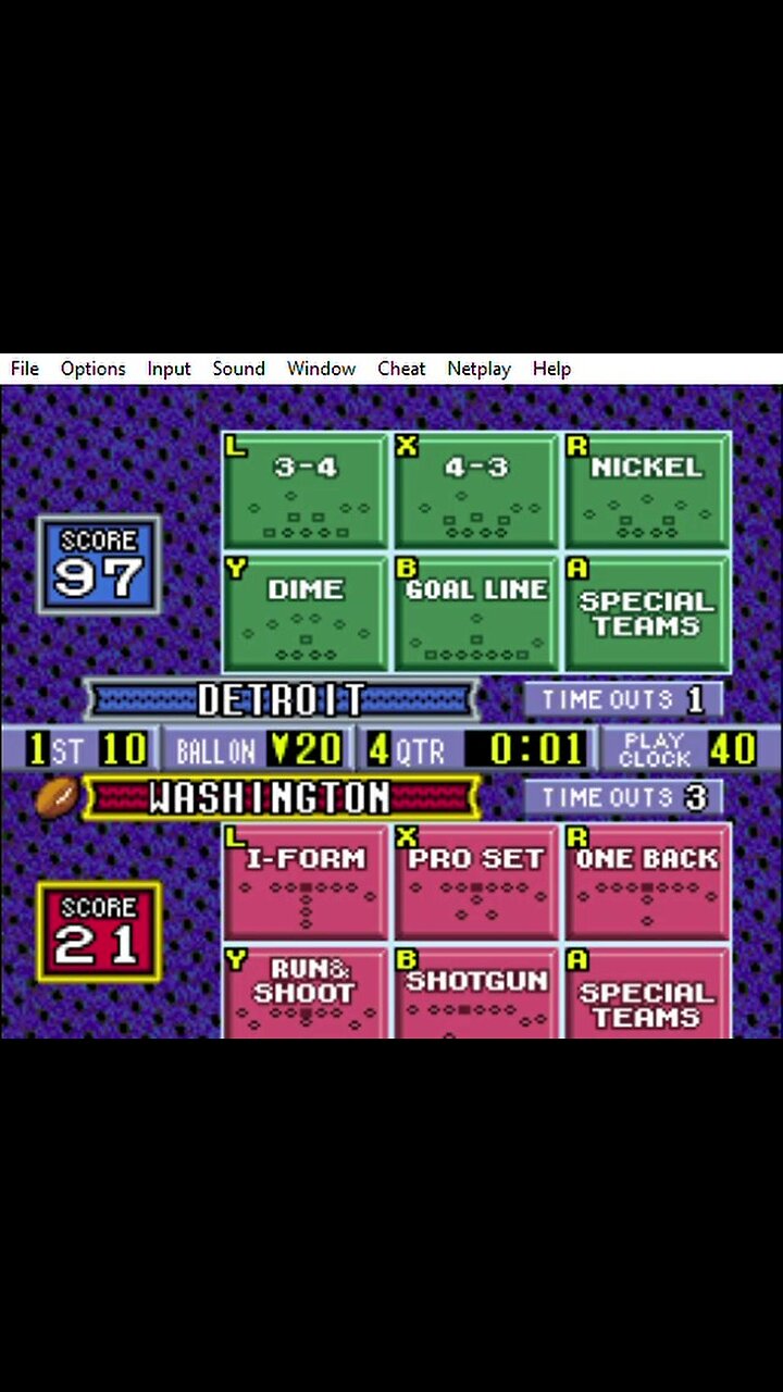 Snes rom Sterling Sharpe Football