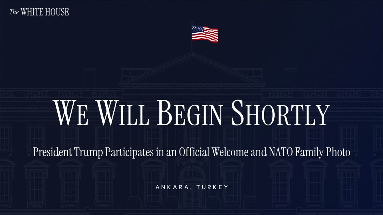 President Trump Participates in a Greeting with the Secretary General of NATO