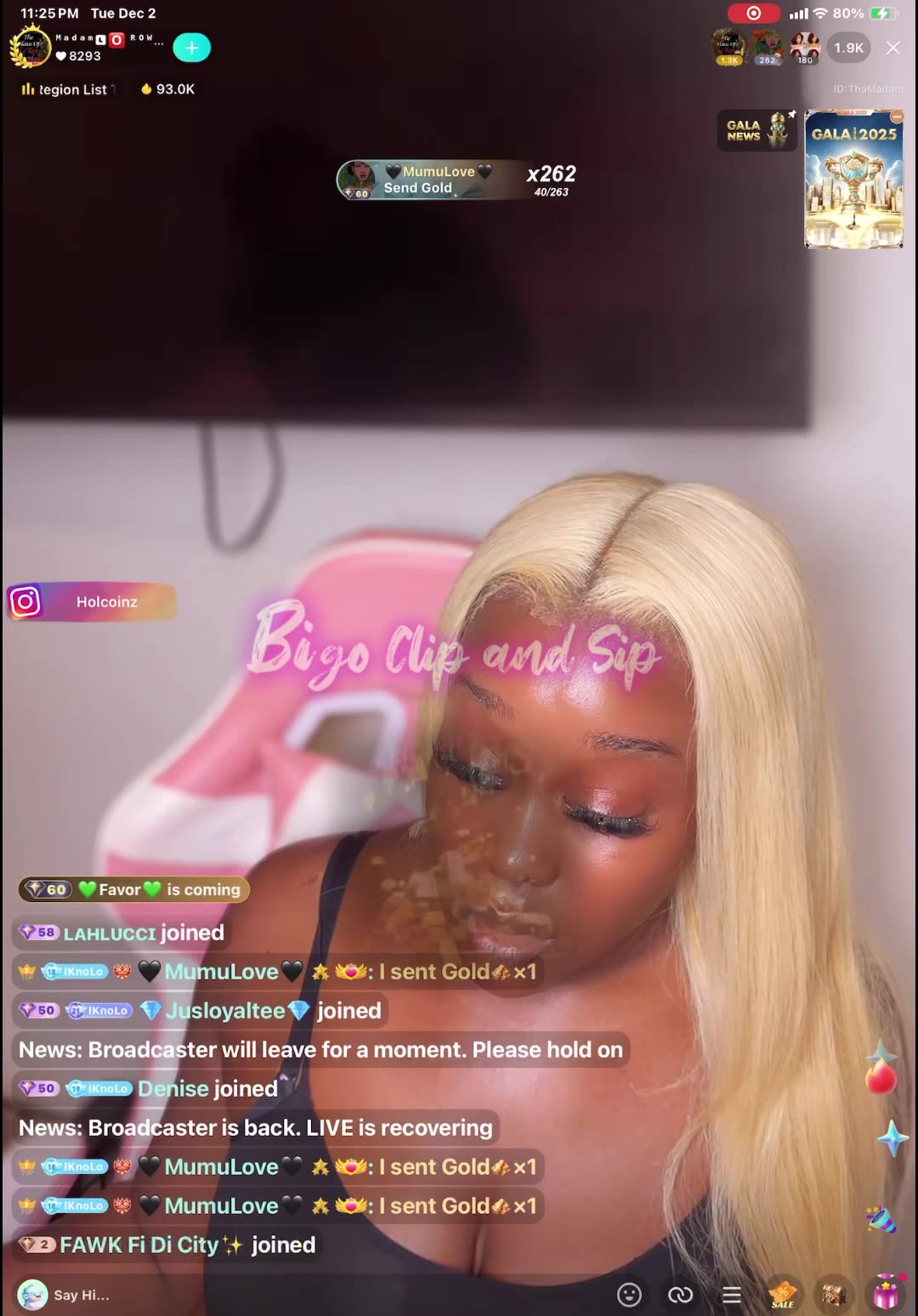 NoCap lines MadamLo who is fussing with her roommate Lay 12/2/25 #bigoclipandsip