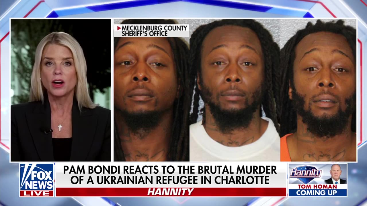 PAMS PROMISE: AG Bondi Says DOJ Wont Let a Progressive DA Handle Charlotte Stabbing Case