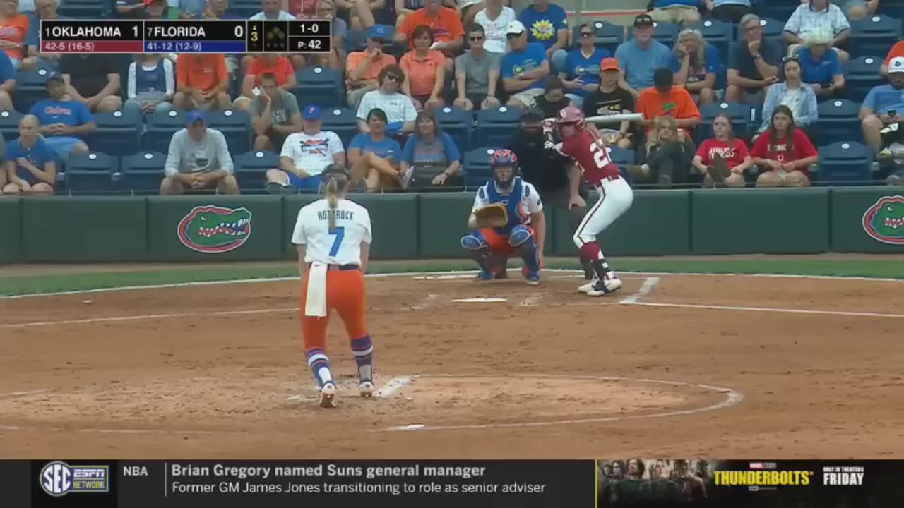 US Sports Softball Feat. #1 Oklahoma vs #7 Florida