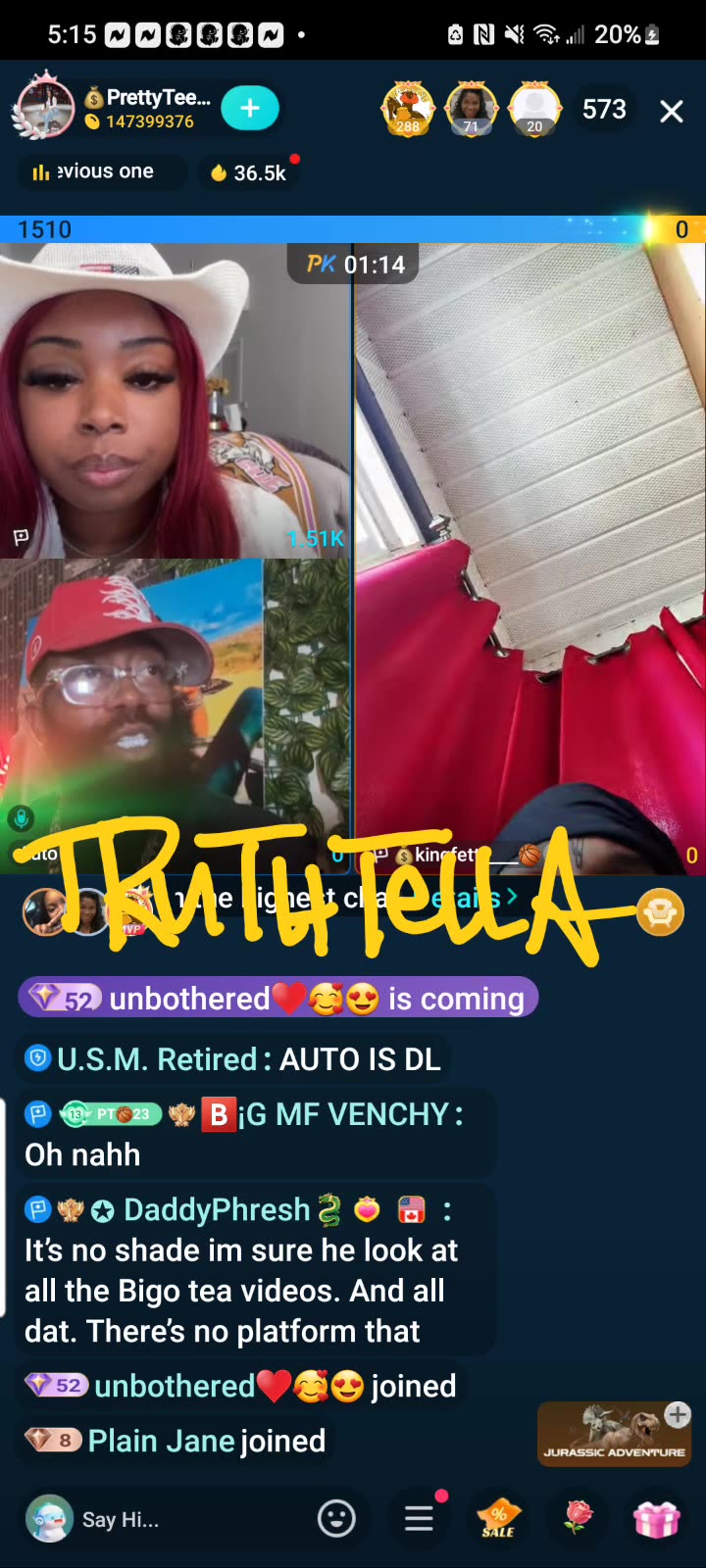 PRETTY TEETEE, DOWNLOW TRANNY LOVER SUPER AUTO, KINGFETTI, TORI594, & DEAN TEAM PK