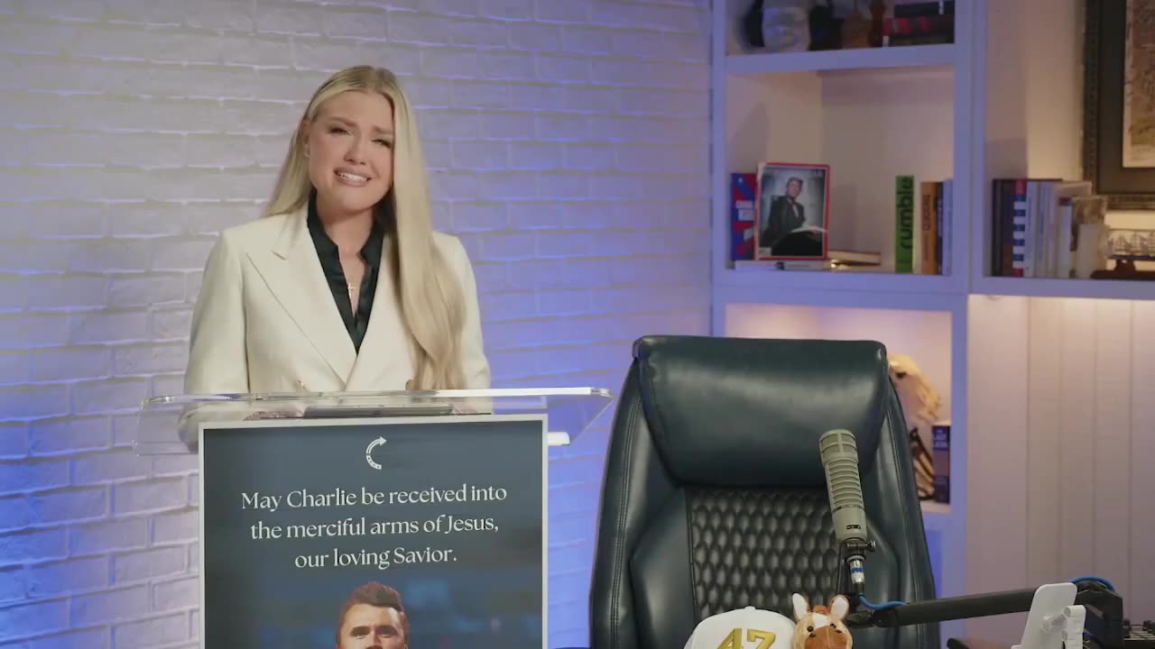 Erika Kirk, wife of Charlie Kirk, broke down in Alligator tears, seems to laugh