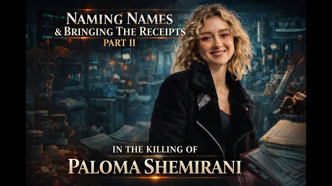 Naming Names & Bringing The Receipts In The Killing Of Paloma Shemirani - Part II