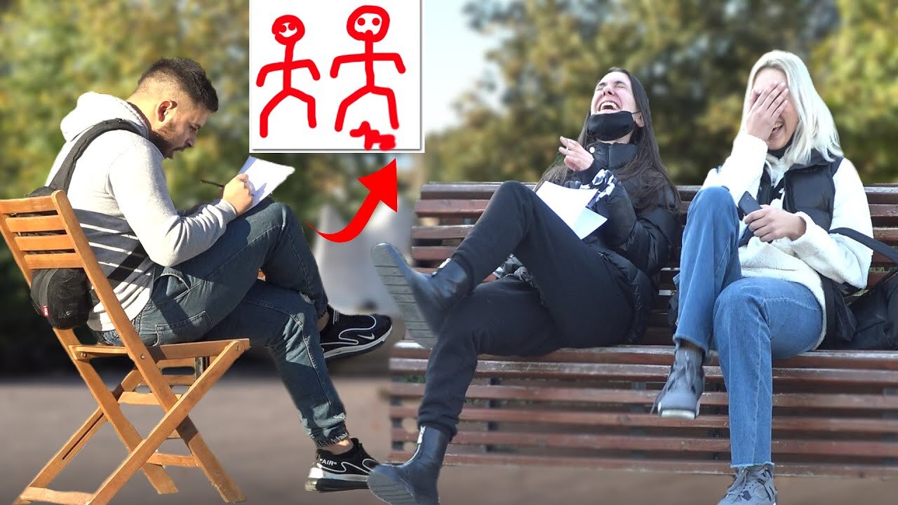 🔥ARTIST WITHOUT TALENT Paint stranger people✍️ - 😂AWESOME REACTIONS😂