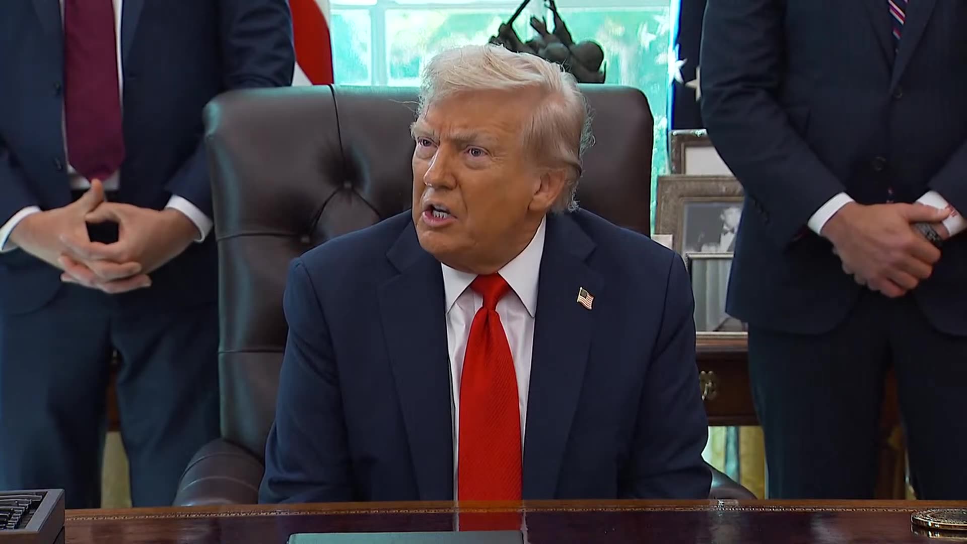 Reporter Clashes With Trump at White House Meeting, Calls Him ‘Communist‘