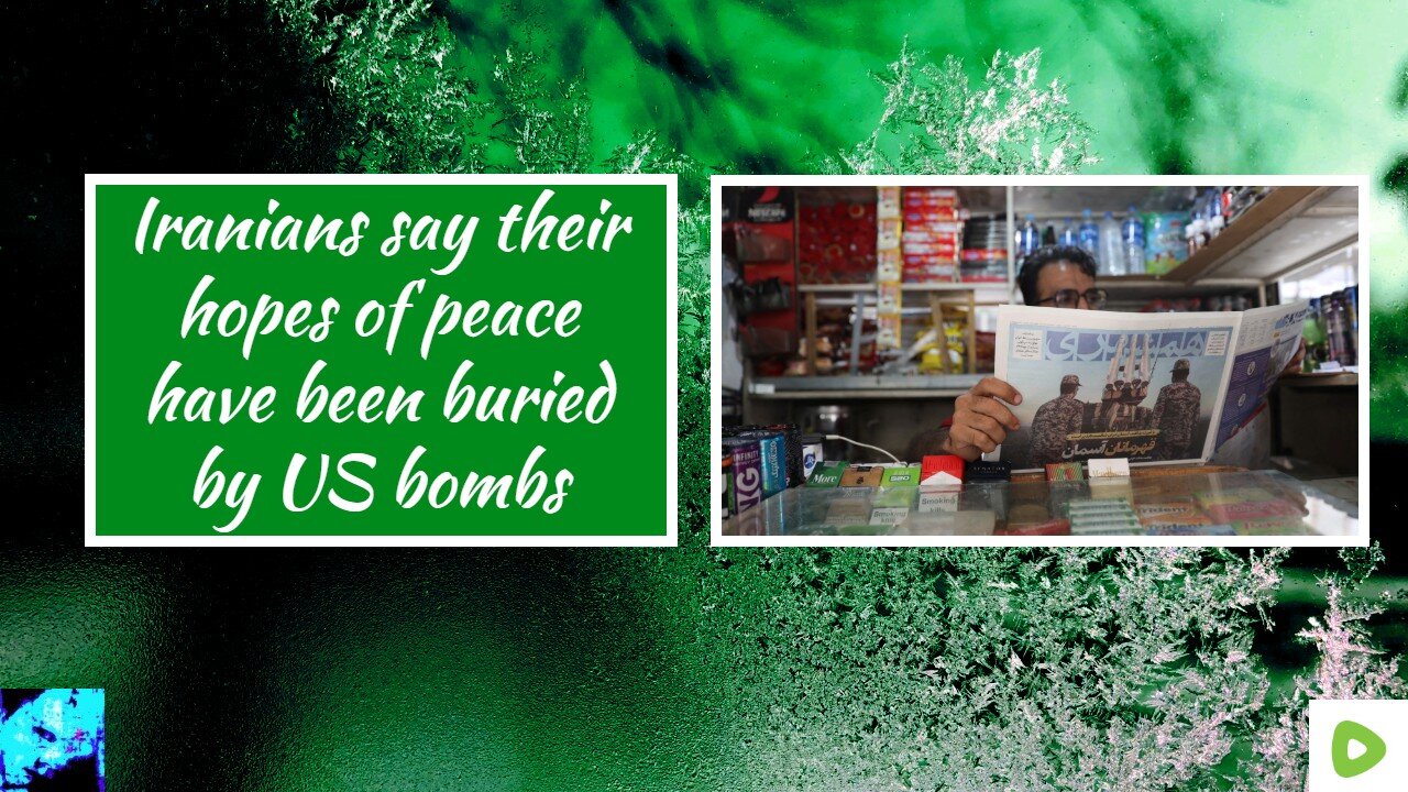 Iranians say their hopes of peace have been buried by US bombs