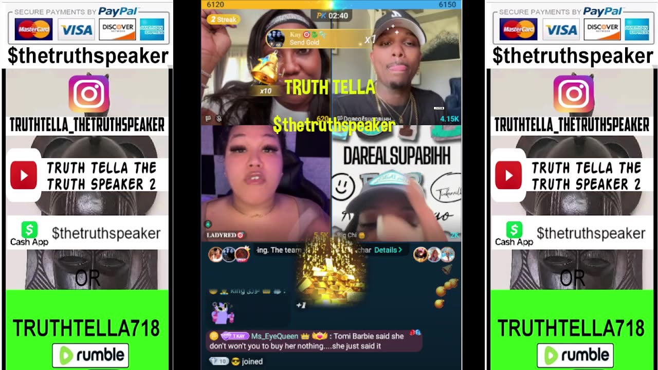 QUEEN TOMIKAY FRIDAY TEACAP & TEAM PK WITH DAREALSIPABIHH, LINES DREBABY, LINES MESSY CALLER & MORE