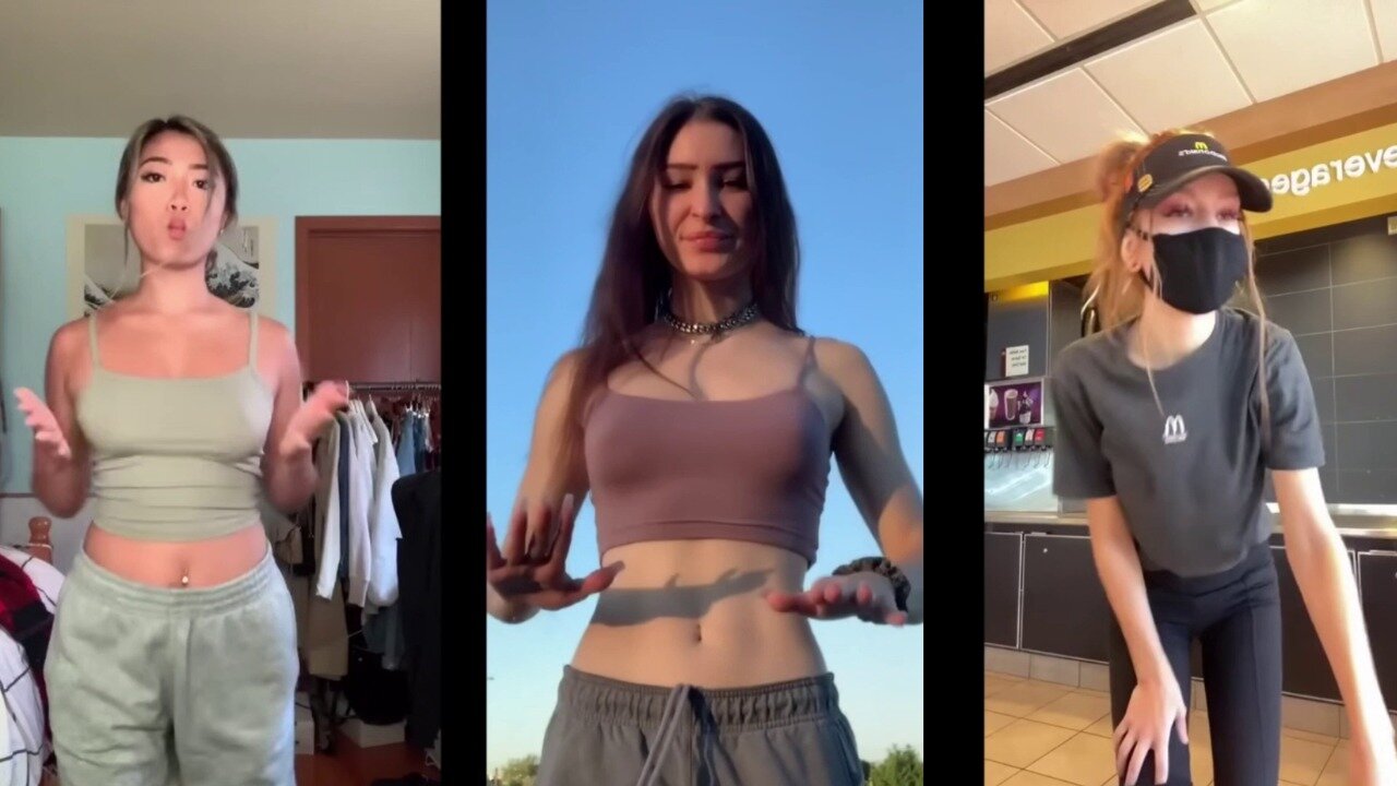 No Bra Tiktok challenge ❤️‍ClipchampGirls 2025