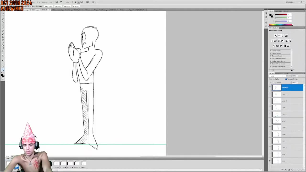 2024 10 20 - Pitcher & Catcher _ Drawing Livestream (Oct. 20th 2024) _ Joe Winko