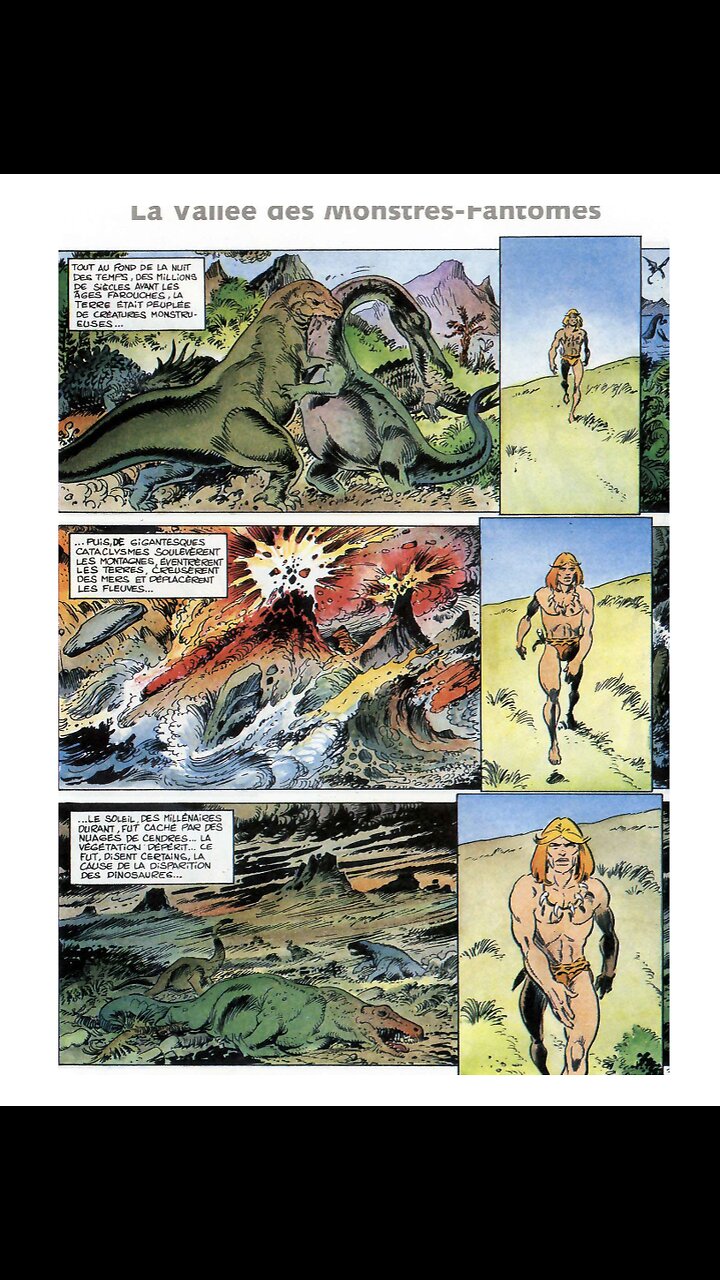 Rahan. Episode 165 By Roger Lecureux. The Valley of Phantom Monsters. A Puke(TM) Comic.