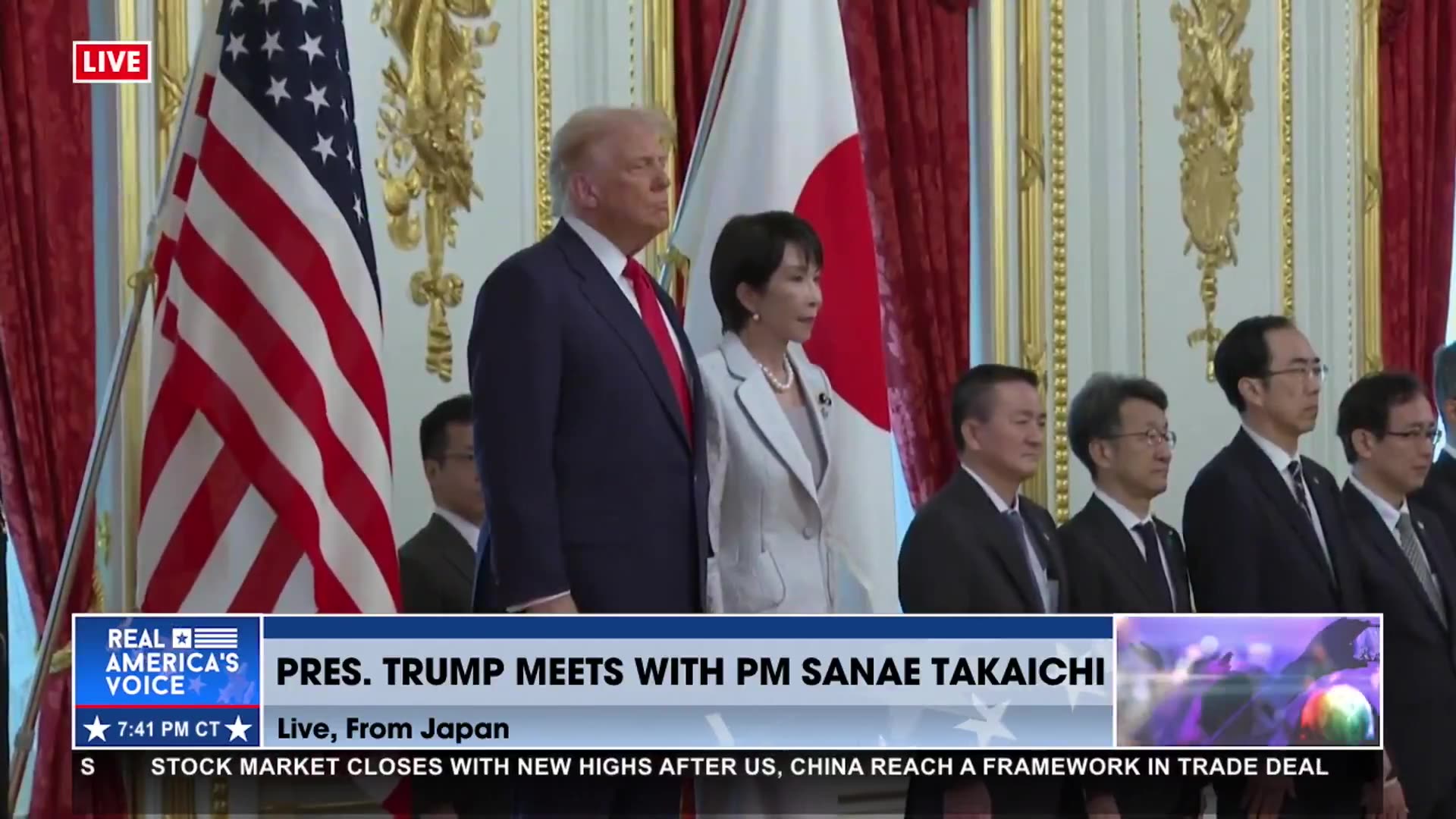 PRESIDENT TRUMP MEETS WITH JAPANS PM SANAE TAKAICHI