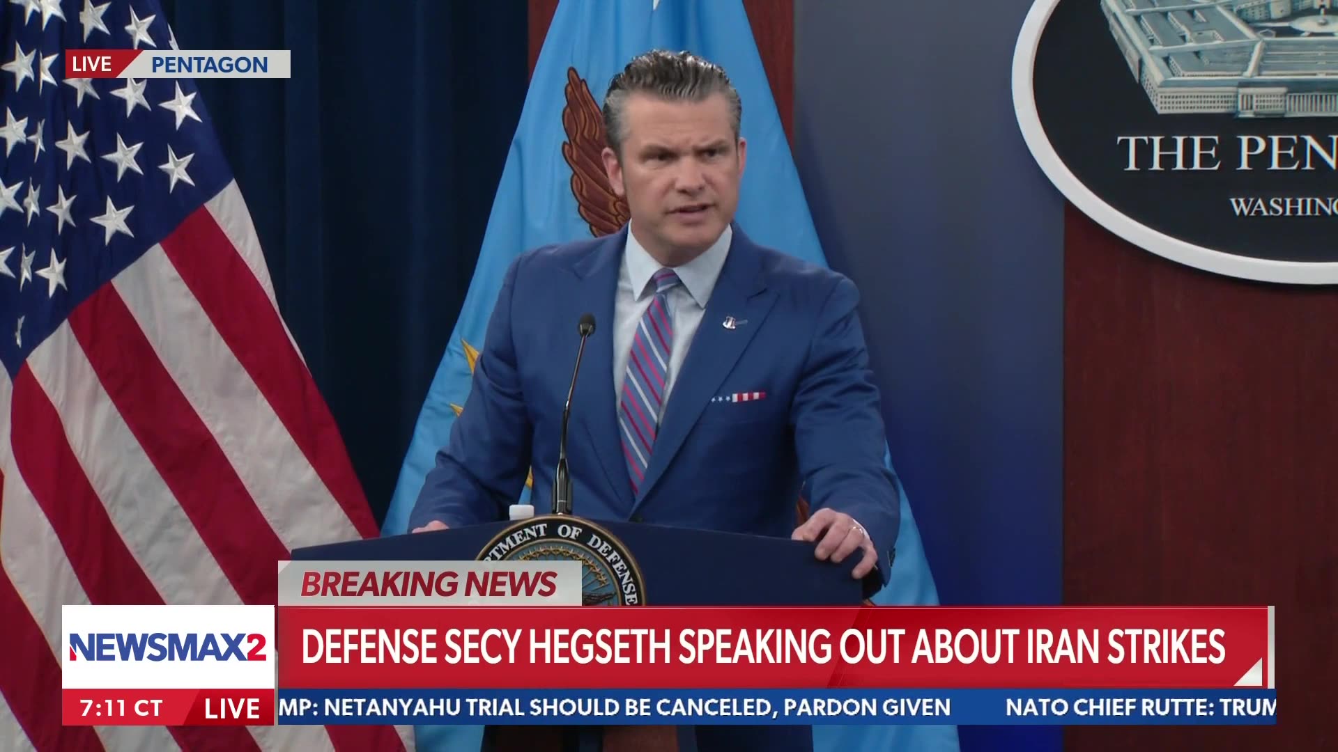 Hegseth: Fake news media undermined the success of pilots mission in Iran