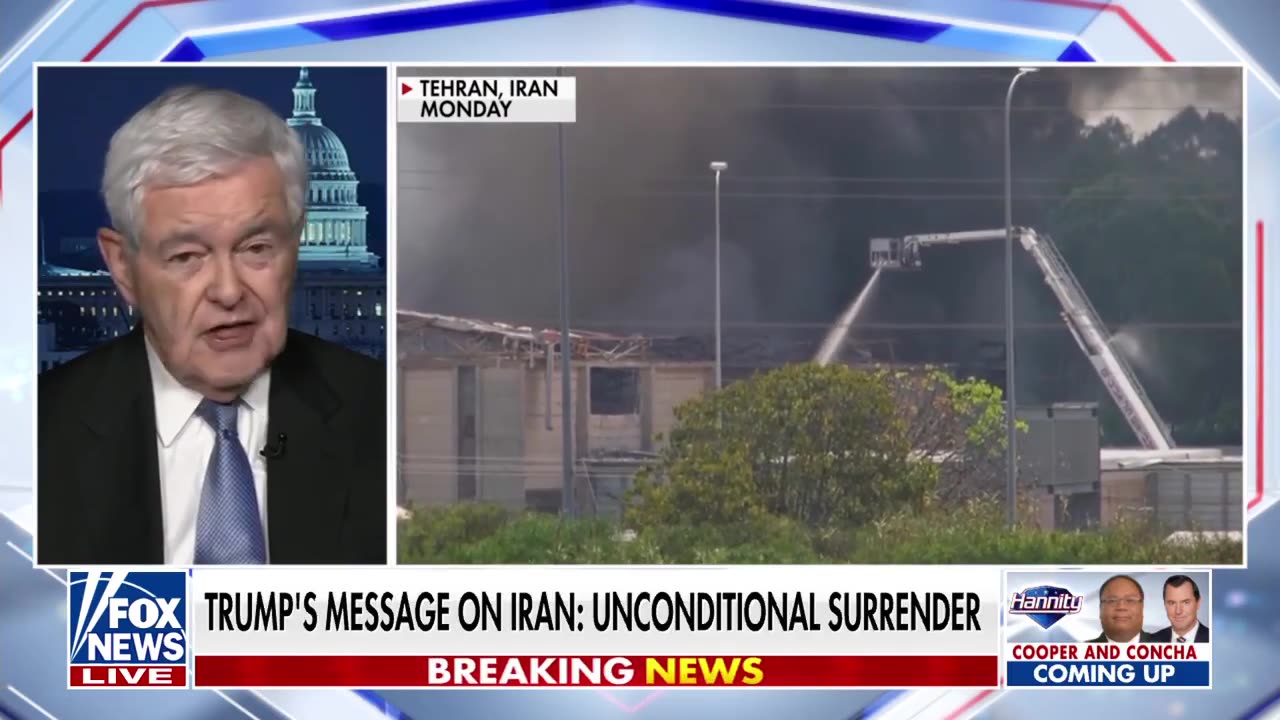WONT BE A FOREVER WAR: Gingrich Says Taking Out Iran a Moment That Will Change History