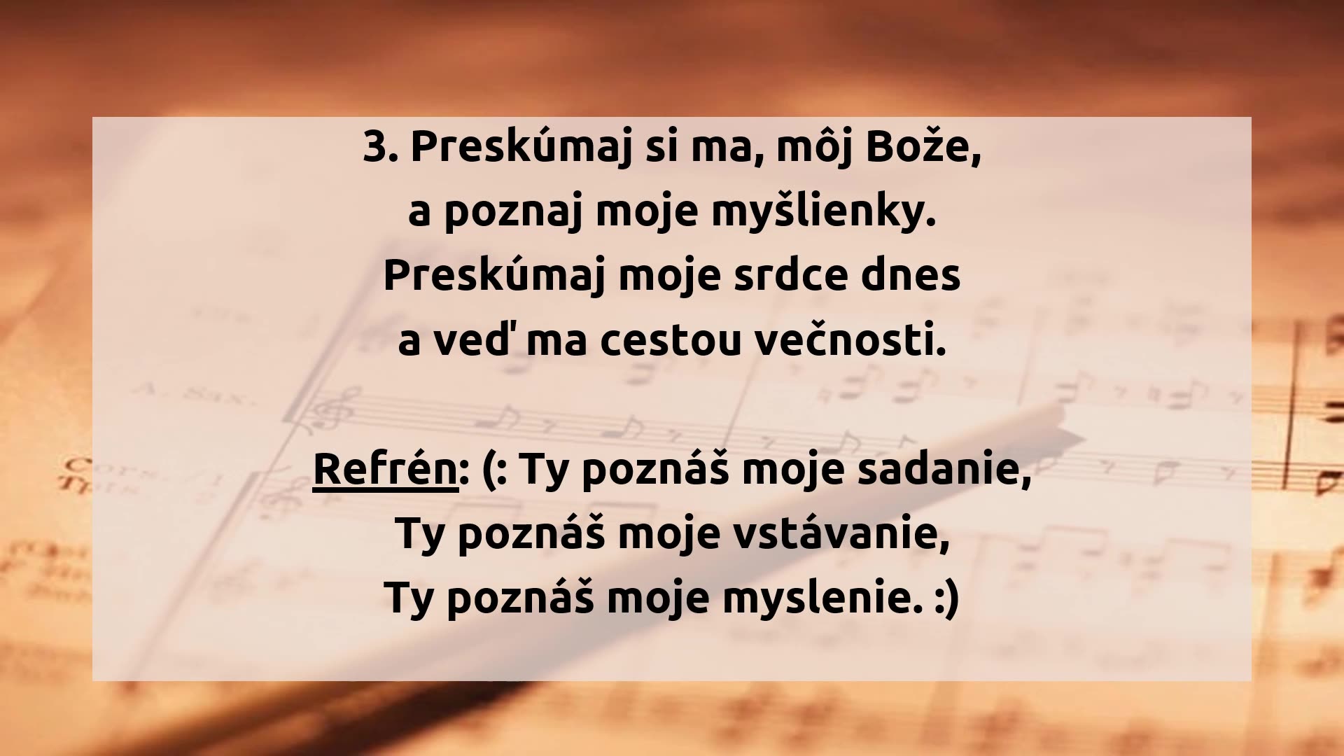 Ježiš, Ty si ma poznal