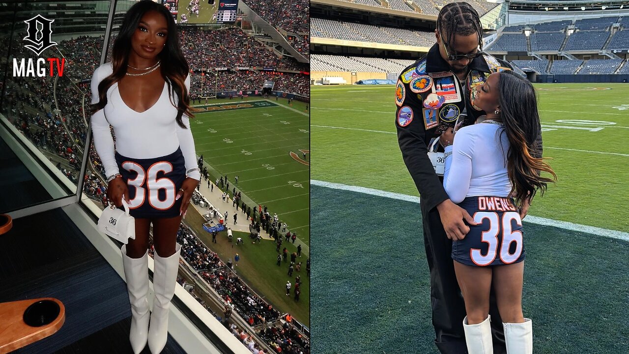 Jonathan Owens Wife Simone Biles Shows Up To Rep Husband On Game Day! ๐