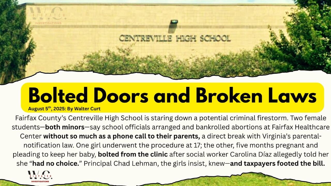 Northern Virginia Public Schools Secret Abortions Scandal Breaks