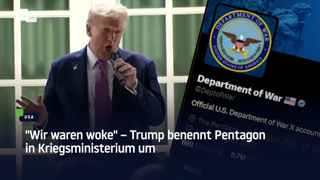 Wir waren woke – Trump benennt Pentagon in Kriegsministerium um