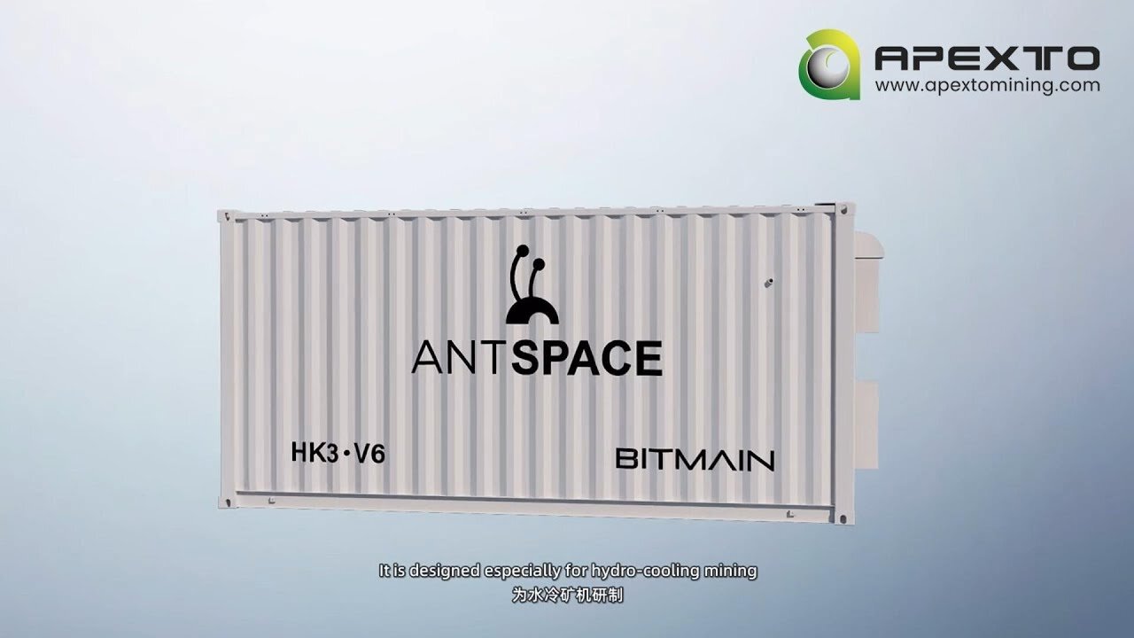 ANTSPACE HK3 (with DWT-T) - 1.03MW Hydro-Cooling Solution for 210 S19 Hydro Miners
